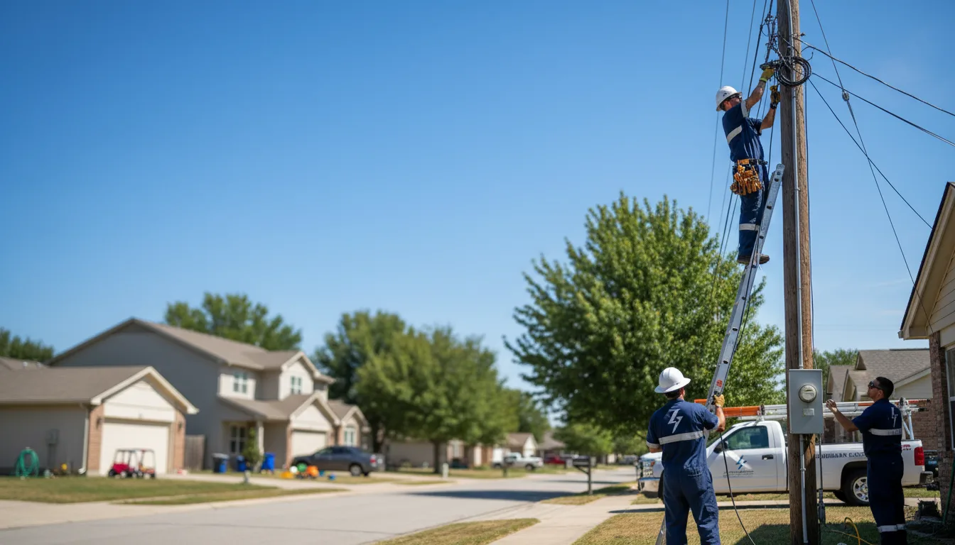 Residential electrician providing installation services in Boston, KY